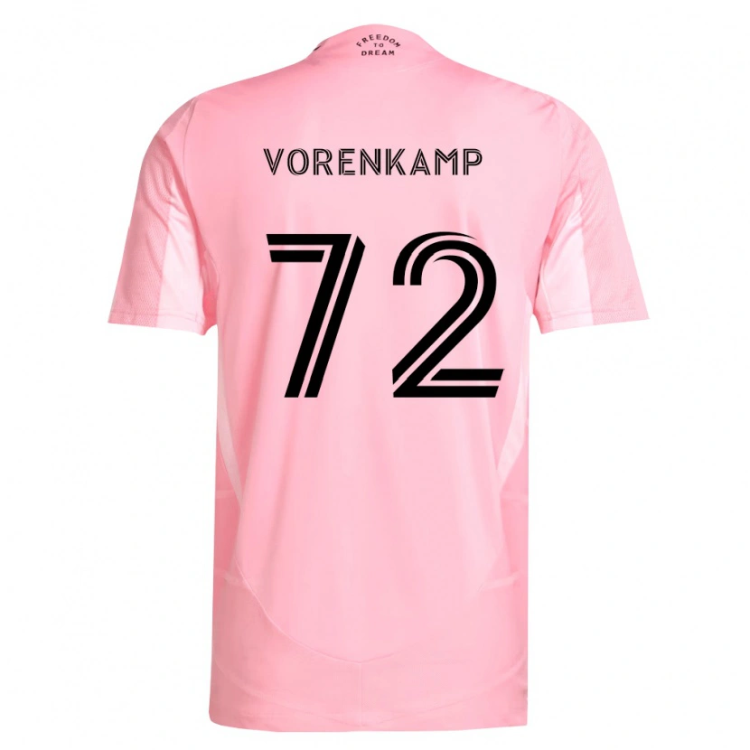 Danxen Kvinnor Theo Vorenkamp #72 Rosa Svart Hemmatröja Matchtröjor 2026/27 Tröjor T-Tröja