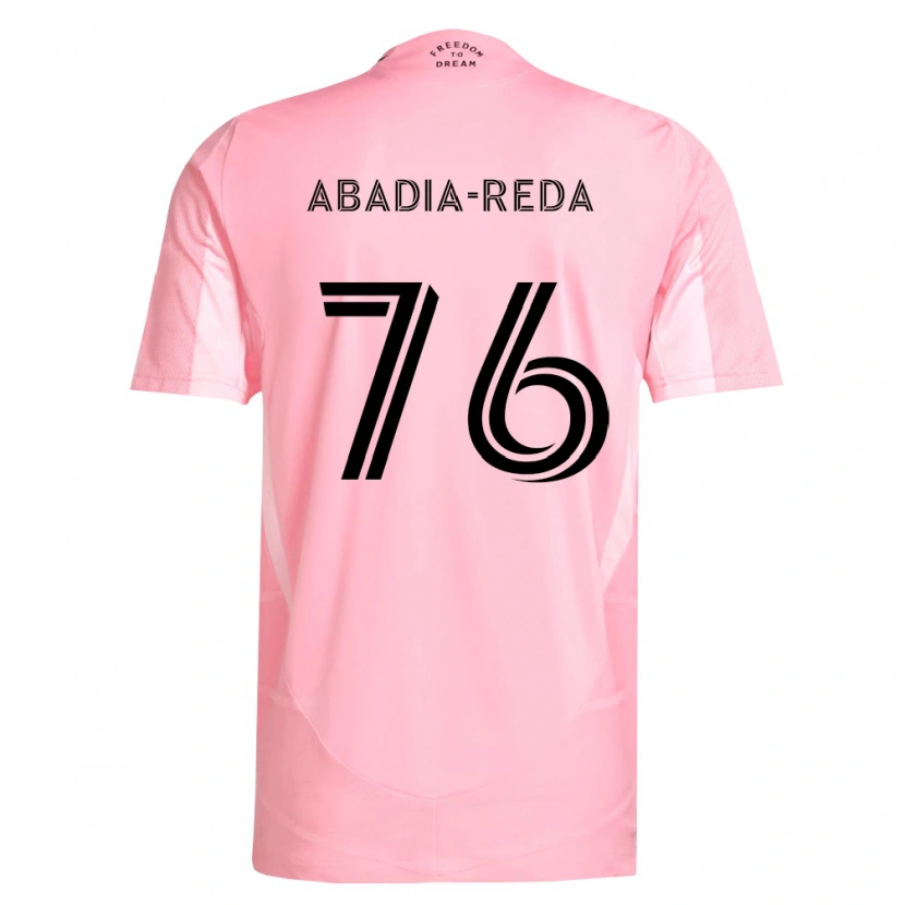 Danxen Kvinnor Ezequiel Abadia-Reda #76 Rosa Svart Hemmatröja Matchtröjor 2026/27 Tröjor T-Tröja