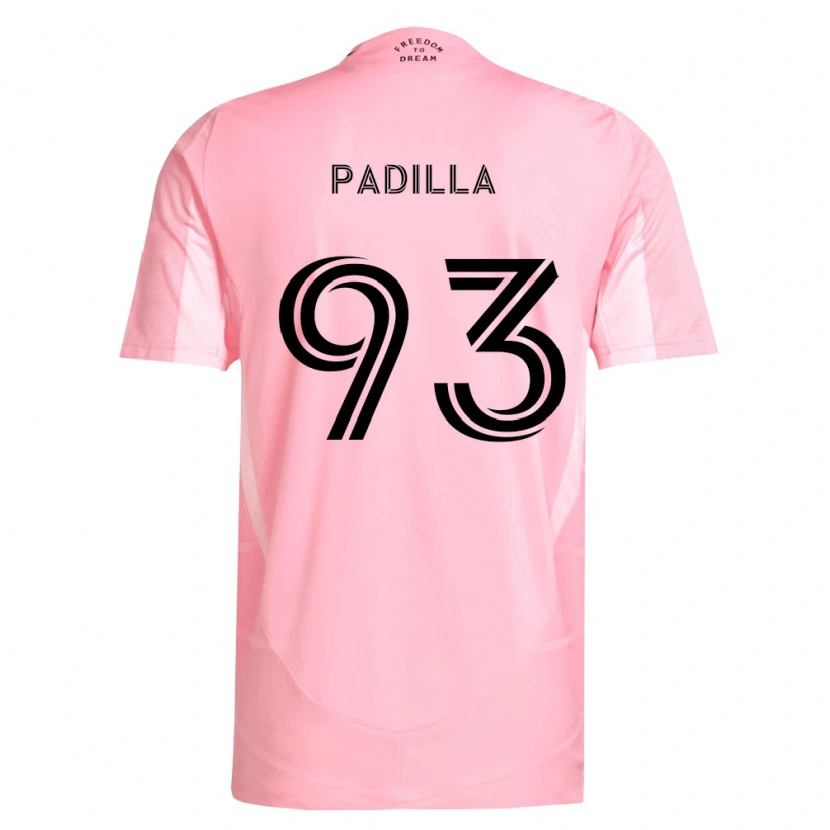 Danxen Kvinnor Leandro Padilla #93 Rosa Svart Hemmatröja Matchtröjor 2026/27 Tröjor T-Tröja