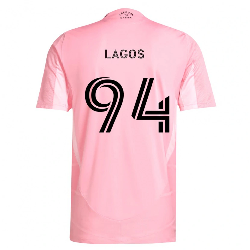 Danxen Kvinnor Diego Lagos #94 Rosa Svart Hemmatröja Matchtröjor 2026/27 Tröjor T-Tröja