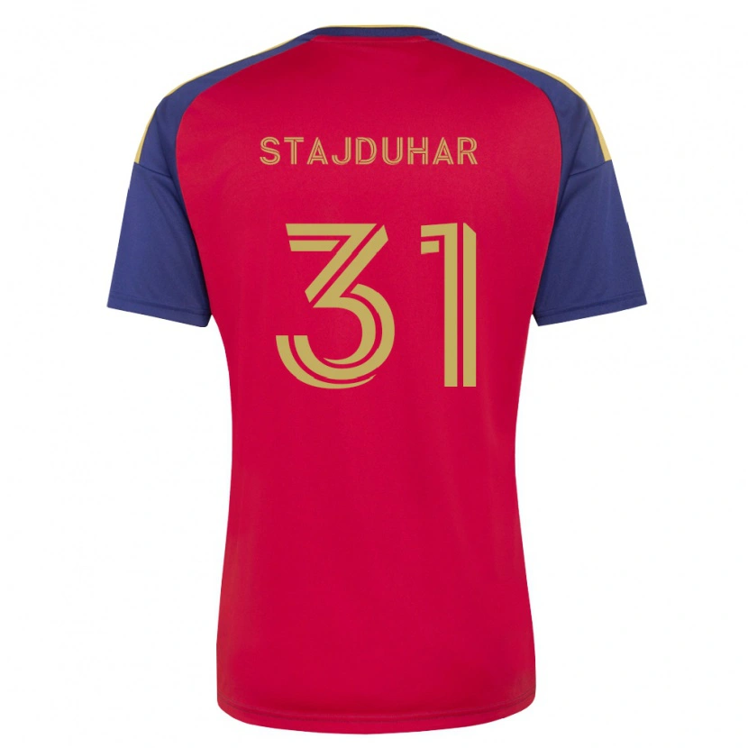 Danxen Kvinnor Mason Stajduhar #31 Kungligt Blå Brun Röd Hemmatröja Matchtröjor 2026/27 Tröjor T-Tröja