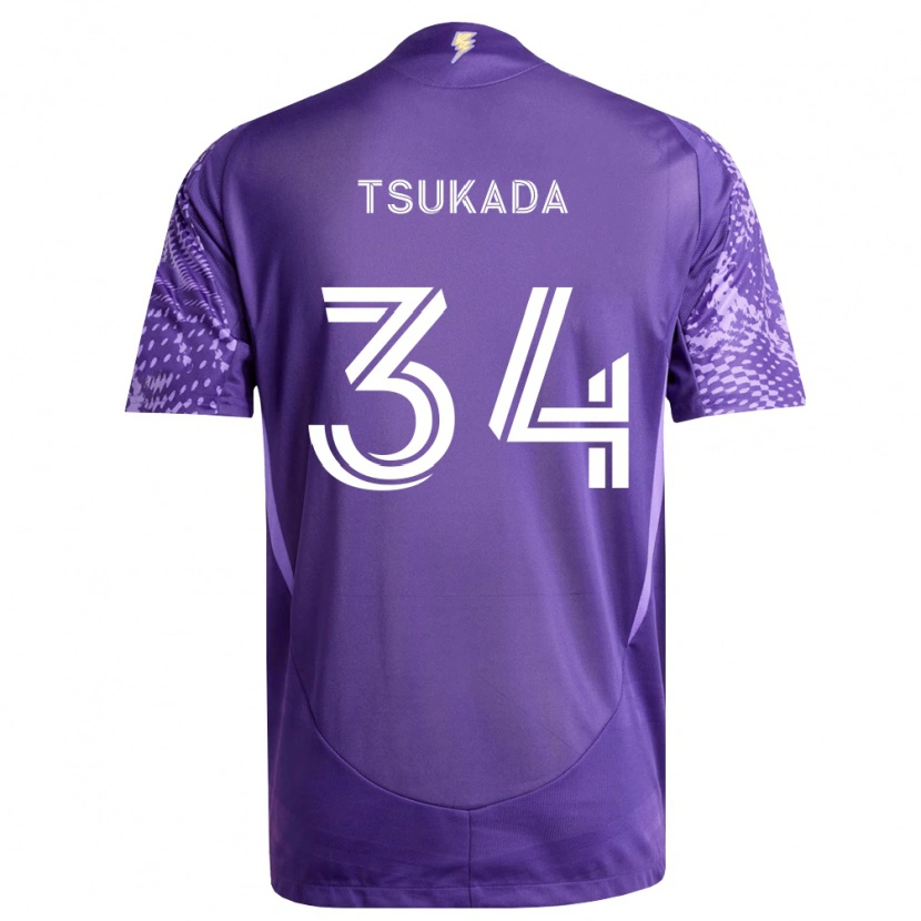 Danxen Kvinnor Yutaro Tsukada #34 Lila Vit Hemmatröja Matchtröjor 2026/27 Tröjor T-Tröja