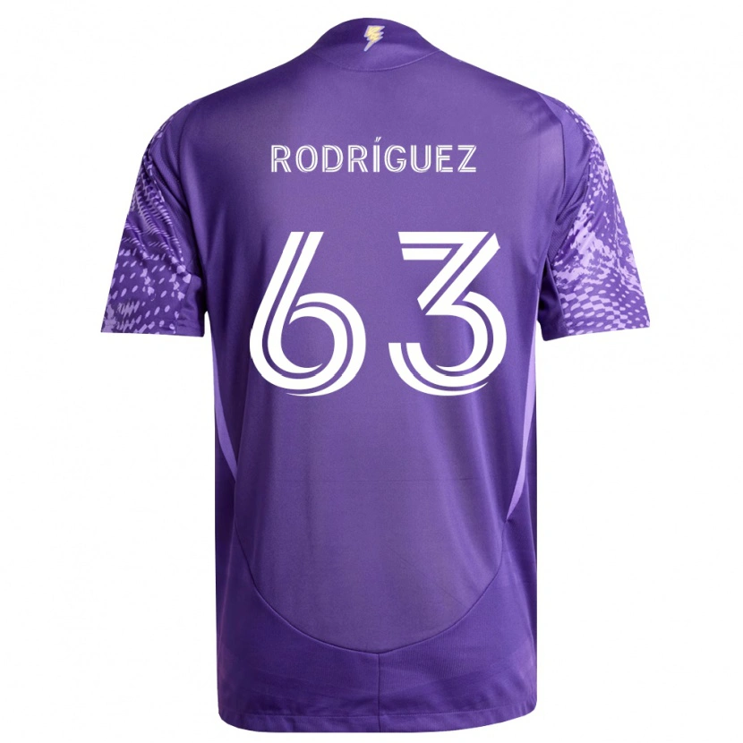 Danxen Kvinnor Zinédine Rodríguez #63 Lila Vit Hemmatröja Matchtröjor 2026/27 Tröjor T-Tröja