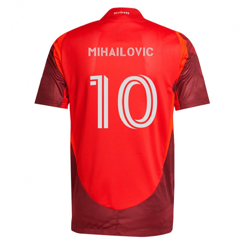 Danxen Kvinnor Djordje Mihailovic #10 Vinröd Röd Hemmatröja Matchtröjor 2026/27 Tröjor T-Tröja