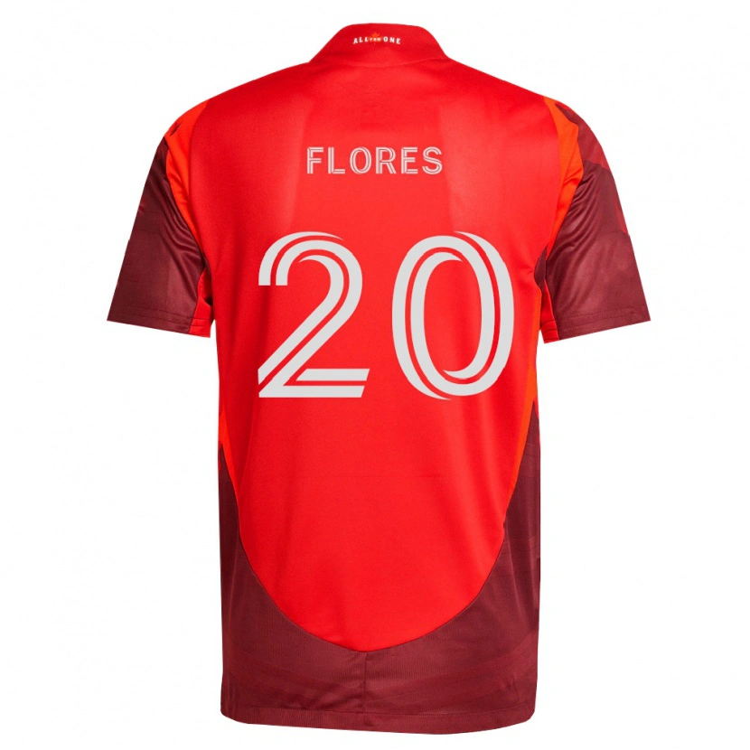 Danxen Kvinnor Deybi Flores #20 Vinröd Röd Hemmatröja Matchtröjor 2026/27 Tröjor T-Tröja