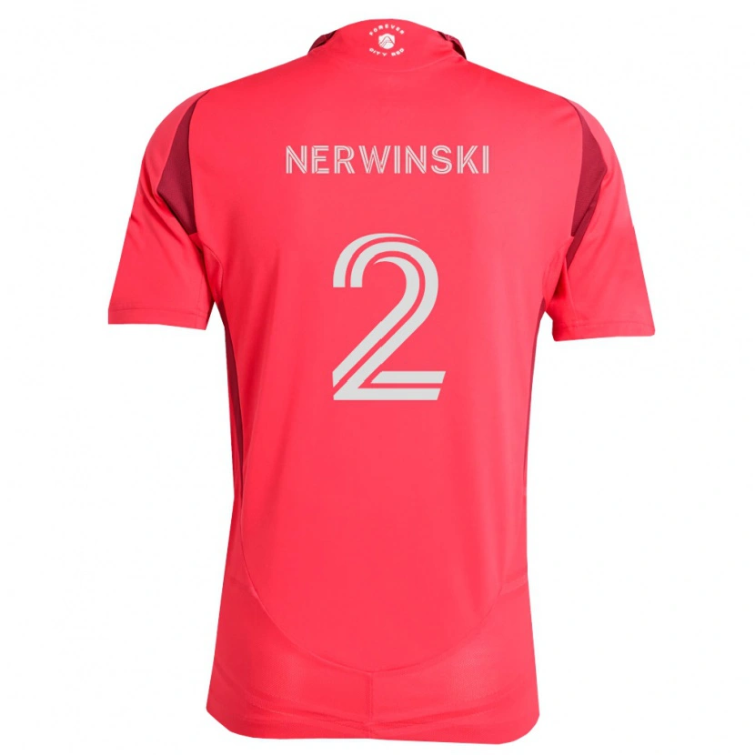 Danxen Kvinnor Jake Nerwinski #2 Magenta Vit Hemmatröja Matchtröjor 2026/27 Tröjor T-Tröja