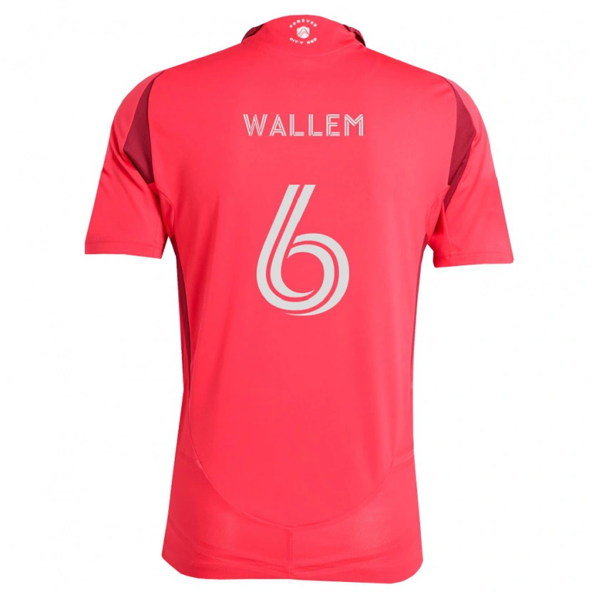 Danxen Kvinnor Conrad Wallem #6 Magenta Vit Hemmatröja Matchtröjor 2026/27 Tröjor T-Tröja