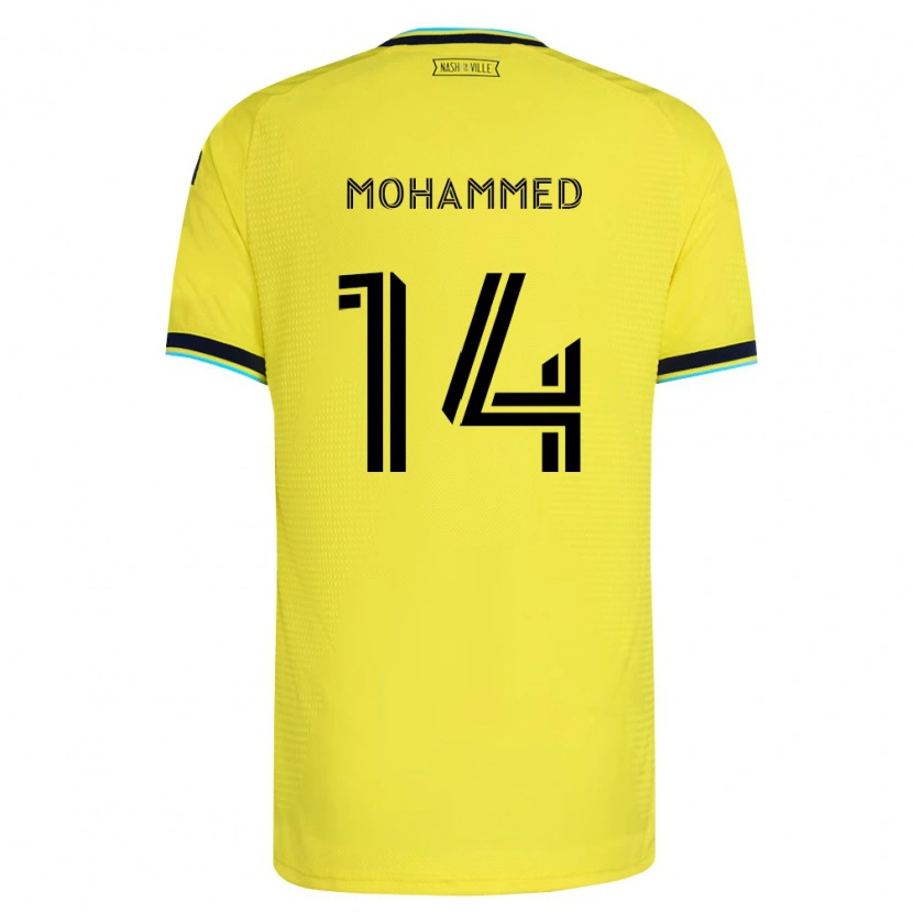 Danxen Kvinnor Shak Mohammed #14 Ljusgul Marinblå Hemmatröja Matchtröjor 2026/27 Tröjor T-Tröja