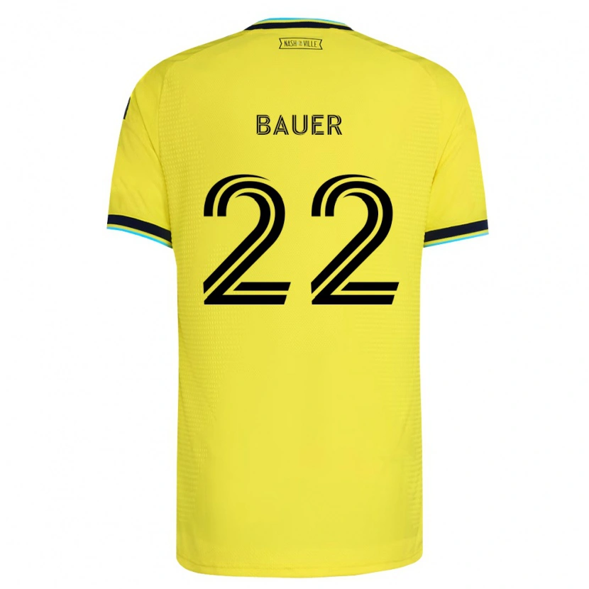 Danxen Kvinnor Josh Bauer #22 Ljusgul Marinblå Hemmatröja Matchtröjor 2026/27 Tröjor T-Tröja