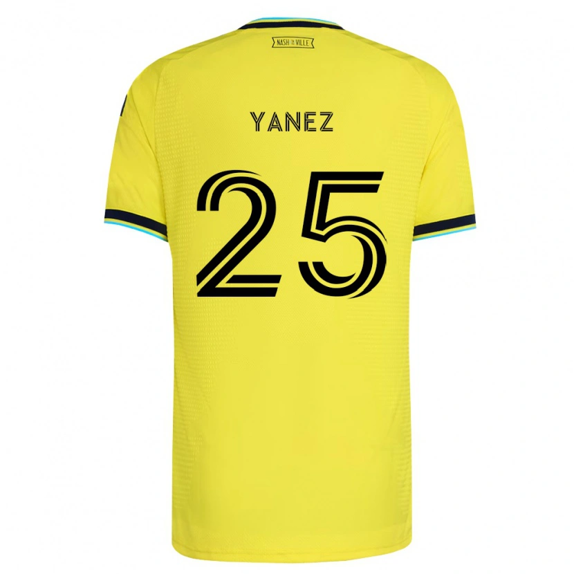Danxen Kvinnor Zidane Yáñez #25 Ljusgul Marinblå Hemmatröja Matchtröjor 2026/27 Tröjor T-Tröja
