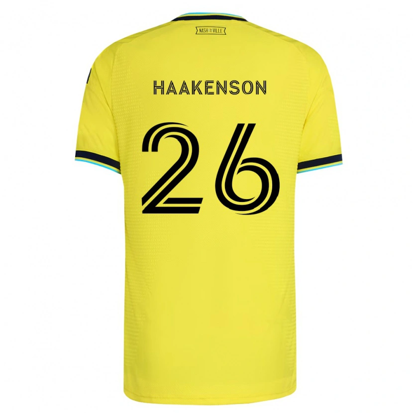 Danxen Kvinnor Luke Haakenson #26 Ljusgul Marinblå Hemmatröja Matchtröjor 2026/27 Tröjor T-Tröja