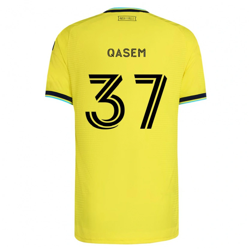 Danxen Kvinnor Ahmed Qasem #37 Ljusgul Marinblå Hemmatröja Matchtröjor 2026/27 Tröjor T-Tröja