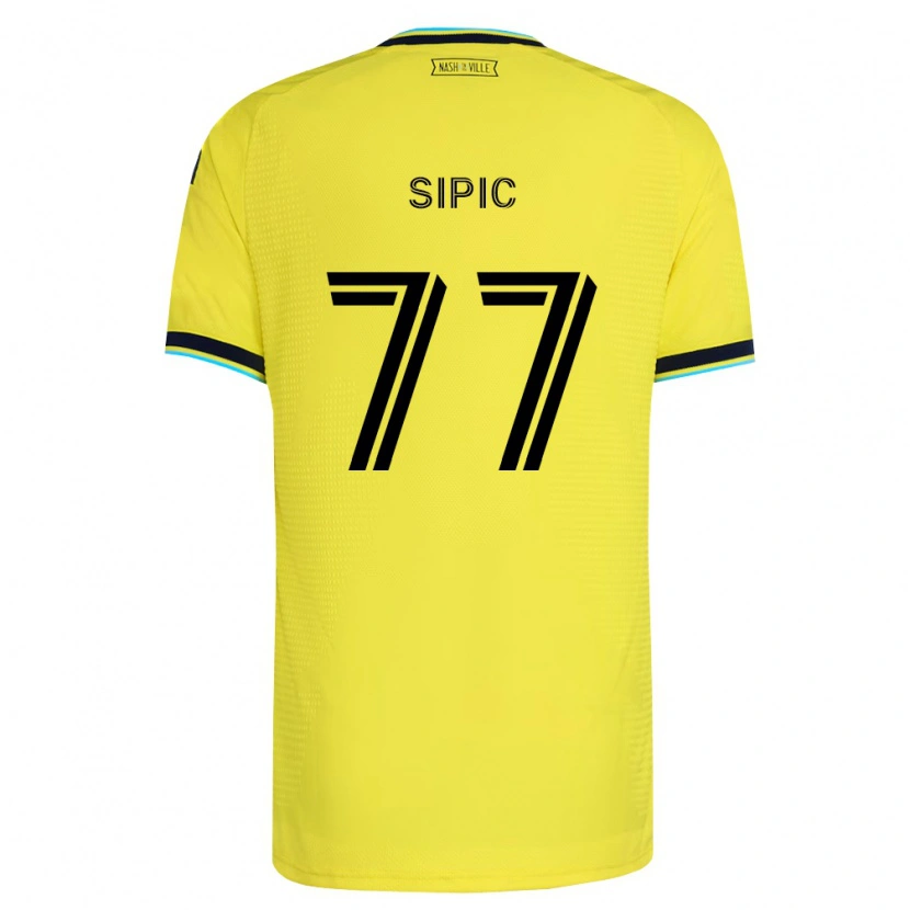 Danxen Kvinnor Adem Sipić #77 Ljusgul Marinblå Hemmatröja Matchtröjor 2026/27 Tröjor T-Tröja