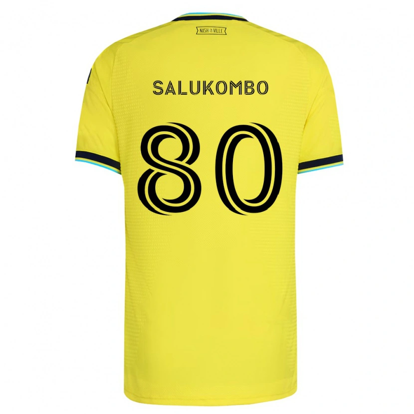 Danxen Kvinnor David Salukombo #80 Ljusgul Marinblå Hemmatröja Matchtröjor 2026/27 Tröjor T-Tröja