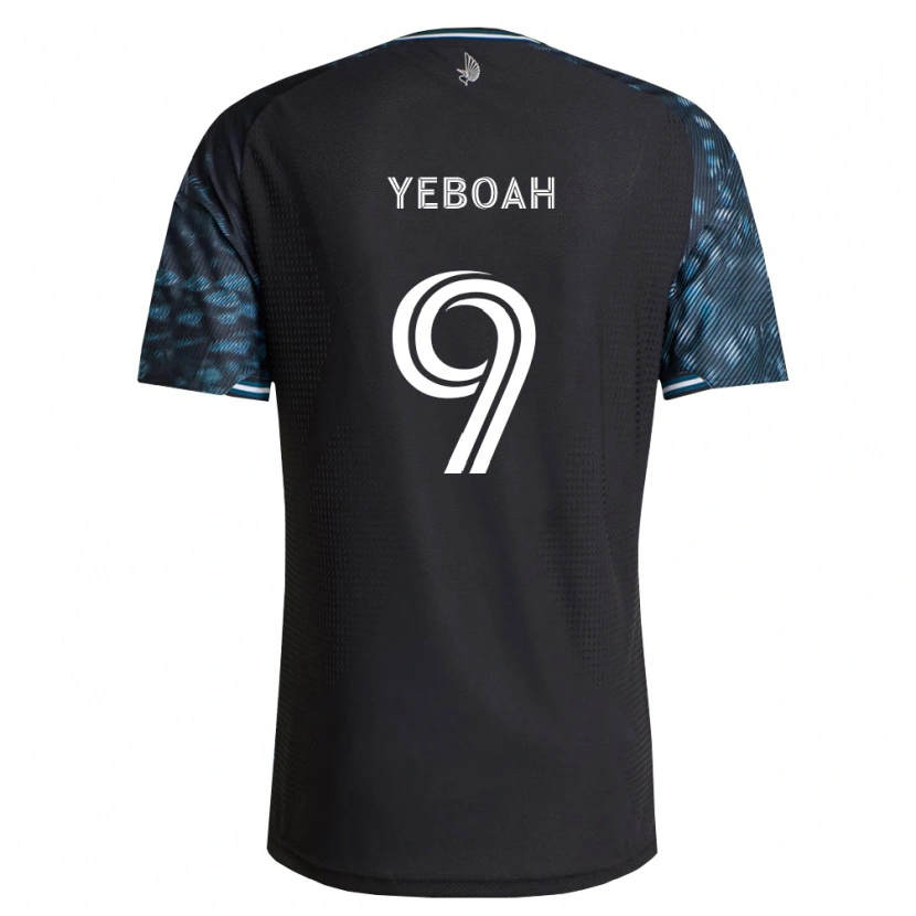 Danxen Kvinnor Kelvin Yeboah #9 Svart Vit Hemmatröja Matchtröjor 2026/27 Tröjor T-Tröja