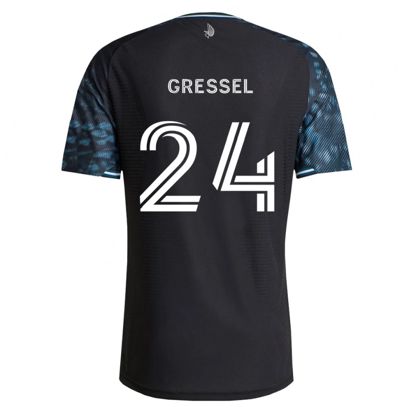 Danxen Kvinnor Julian Gressel #24 Svart Vit Hemmatröja Matchtröjor 2026/27 Tröjor T-Tröja