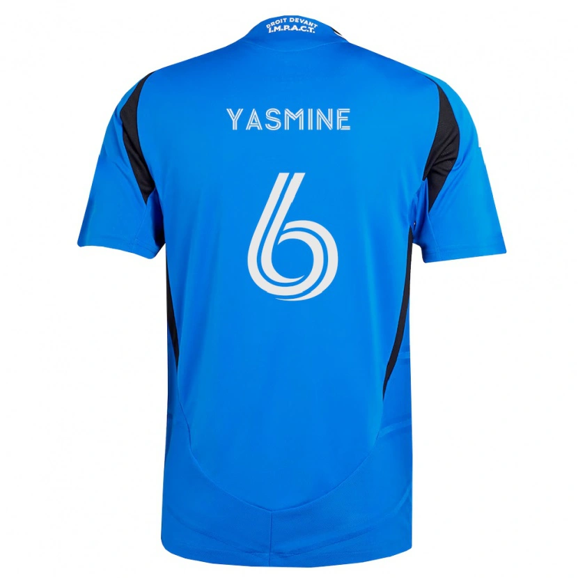 Danxen Kvinnor Décombe Yasmine #6 Blå Vit Svart Hemmatröja Matchtröjor 2026/27 Tröjor T-Tröja
