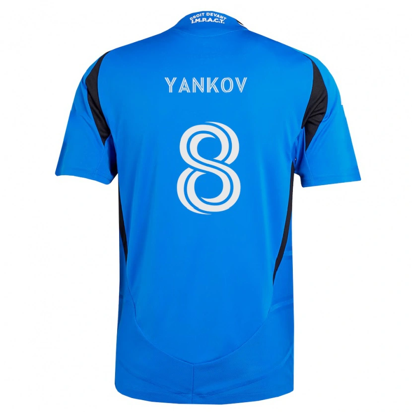 Danxen Kvinnor Dominik Yankov #8 Blå Vit Svart Hemmatröja Matchtröjor 2026/27 Tröjor T-Tröja