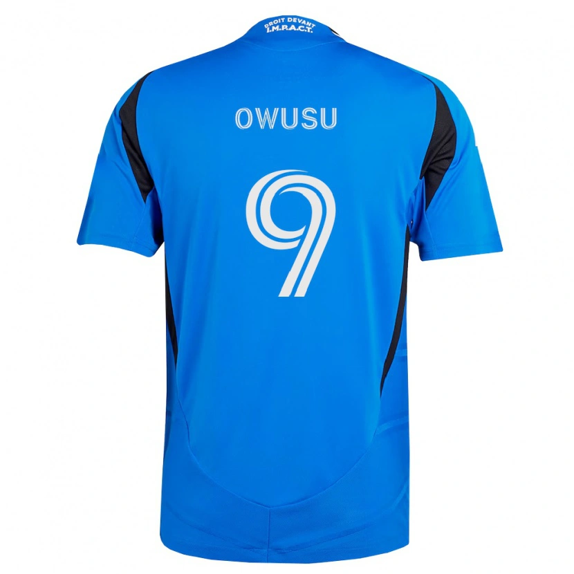 Danxen Kvinnor Prince Owusu #9 Blå Vit Svart Hemmatröja Matchtröjor 2026/27 Tröjor T-Tröja