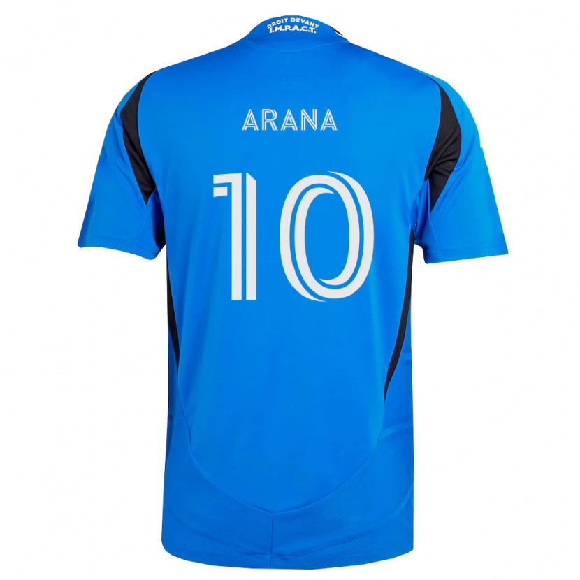 Danxen Kvinnor Patrick Arana #10 Blå Vit Svart Hemmatröja Matchtröjor 2026/27 Tröjor T-Tröja