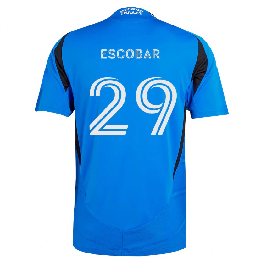 Danxen Kvinnor Olger Escobar #29 Blå Vit Svart Hemmatröja Matchtröjor 2026/27 Tröjor T-Tröja