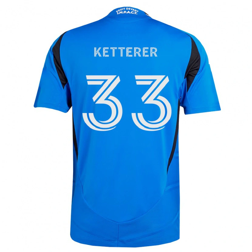 Danxen Kvinnor Logan Ketterer #33 Blå Vit Svart Hemmatröja Matchtröjor 2026/27 Tröjor T-Tröja
