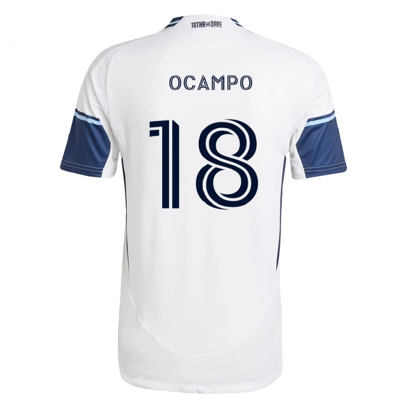 Danxen Kvinnor Édier Ocampo #18 Vit Kungligt Blå Hemmatröja Matchtröjor 2026/27 Tröjor T-Tröja