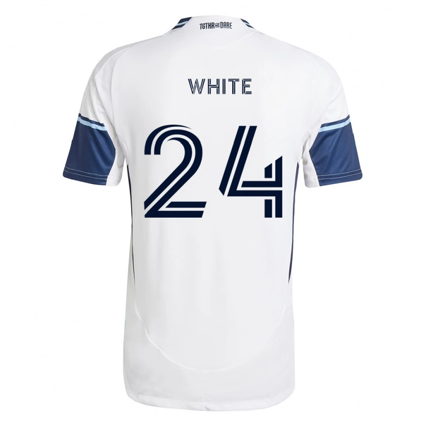 Danxen Kvinnor Brian White #24 Vit Kungligt Blå Hemmatröja Matchtröjor 2026/27 Tröjor T-Tröja