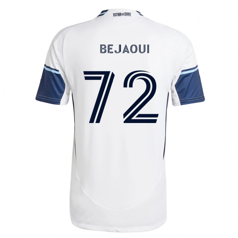 Danxen Kvinnor Aiden Bejaoui #72 Vit Kungligt Blå Hemmatröja Matchtröjor 2026/27 Tröjor T-Tröja