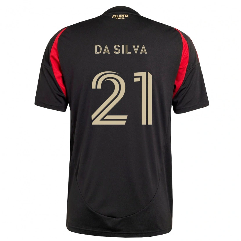 Danxen Kvinnor Lucas Da Silva #21 Svart Röd Hemmatröja Matchtröjor 2026/27 Tröjor T-Tröja