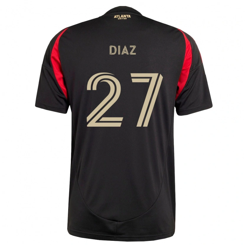 Danxen Kvinnor Paulo Díaz #27 Svart Röd Hemmatröja Matchtröjor 2026/27 Tröjor T-Tröja