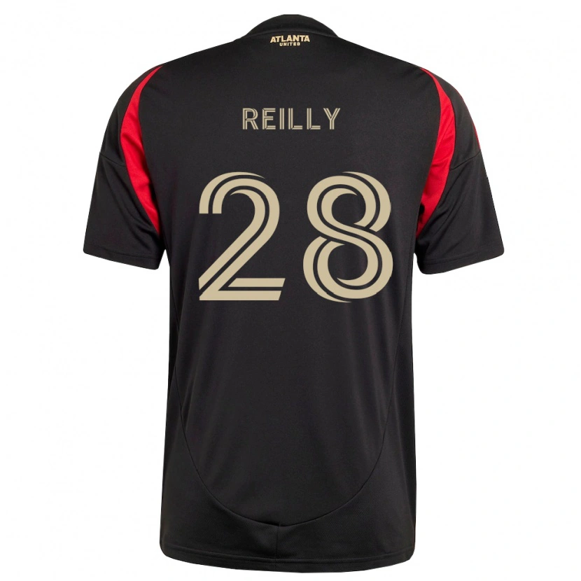 Danxen Kvinnor Will Reilly #28 Svart Röd Hemmatröja Matchtröjor 2026/27 Tröjor T-Tröja