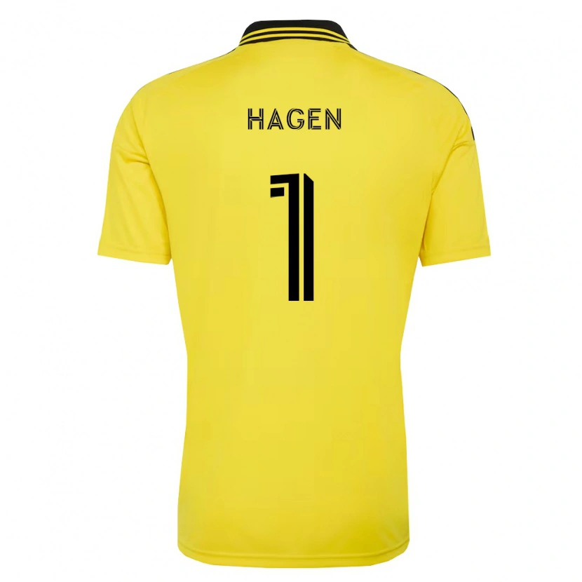 Danxen Kvinnor Nicholas Hagen #1 Gul Svart Hemmatröja Matchtröjor 2026/27 Tröjor T-Tröja