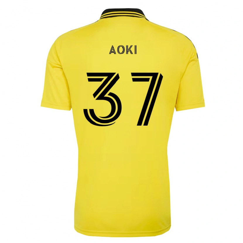 Danxen Kvinnor Rui Aoki #37 Gul Svart Hemmatröja Matchtröjor 2026/27 Tröjor T-Tröja