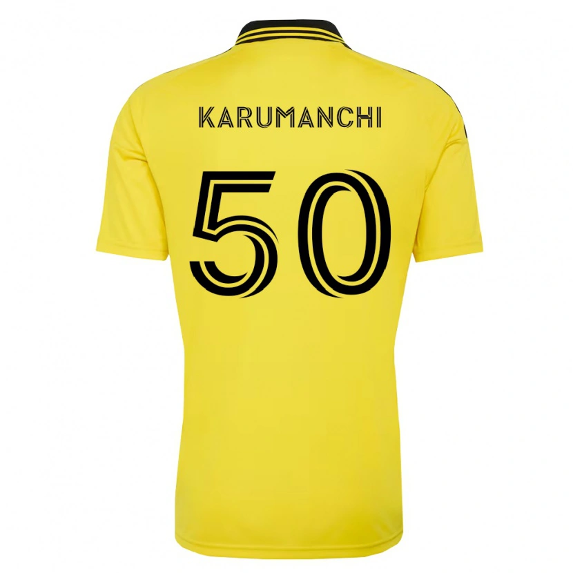 Danxen Kvinnor Tarun Karumanchi #50 Gul Svart Hemmatröja Matchtröjor 2026/27 Tröjor T-Tröja