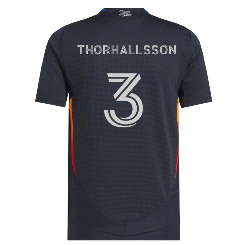 Danxen Kvinnor Dagur Dan Thórhallsson #3 Mörkgrå Röd Hemmatröja Matchtröjor 2026/27 Tröjor T-Tröja