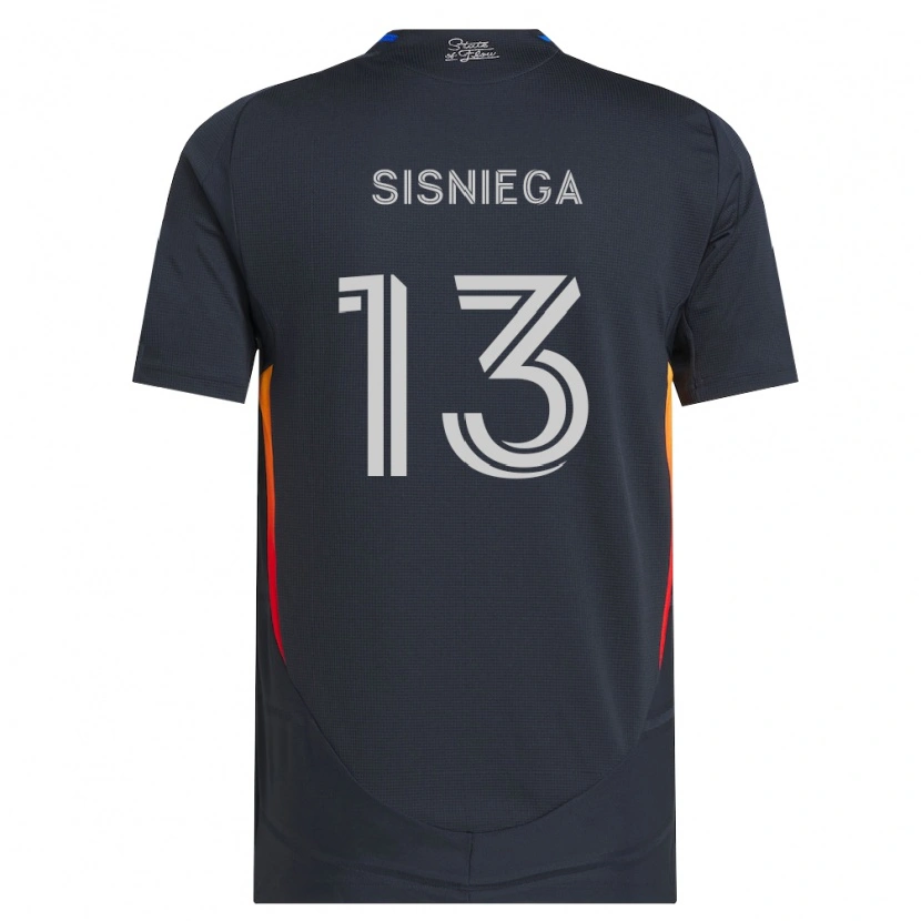 Danxen Kvinnor Pablo Sisniega #13 Mörkgrå Röd Hemmatröja Matchtröjor 2026/27 Tröjor T-Tröja