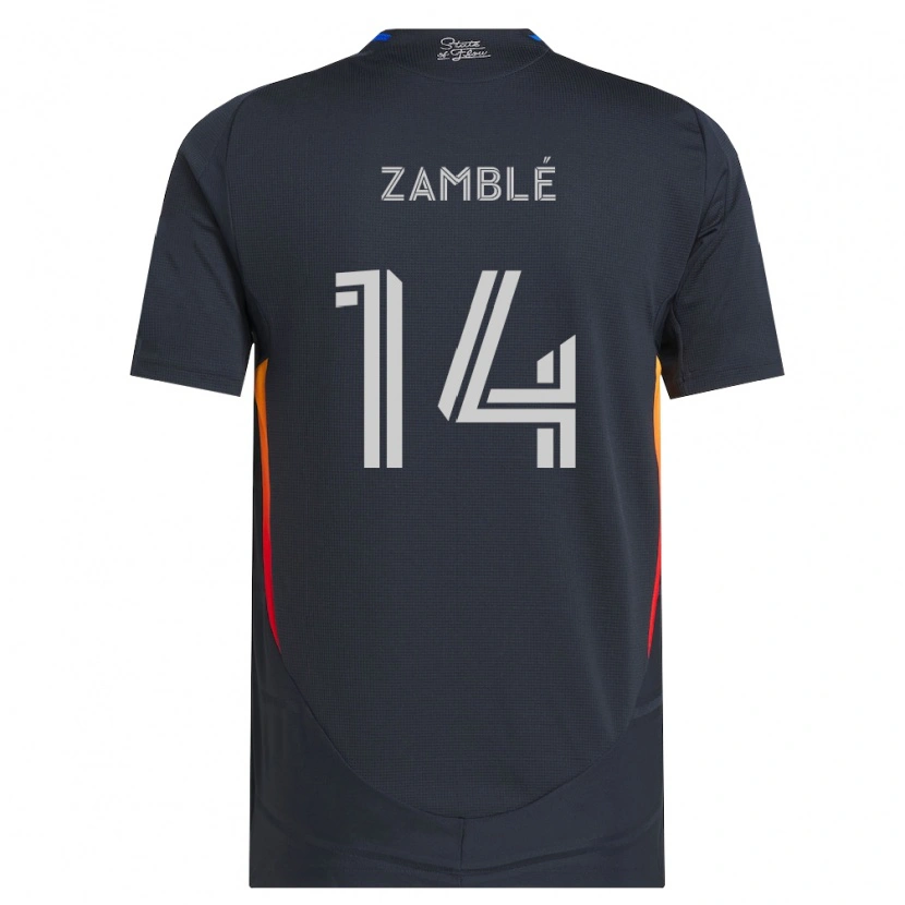 Danxen Kvinnor Bryan Zamblé #14 Mörkgrå Röd Hemmatröja Matchtröjor 2026/27 Tröjor T-Tröja