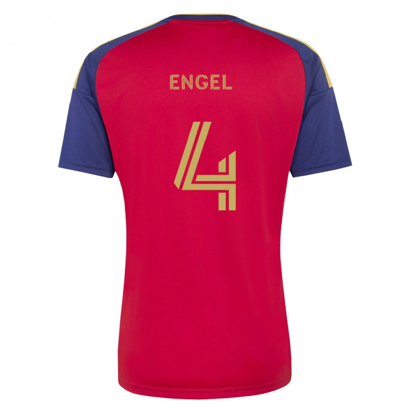 Danxen Kvinnor Lukas Engel #4 Kungligt Blå Brun Röd Hemmatröja Matchtröjor 2026/27 Tröjor T-Tröja