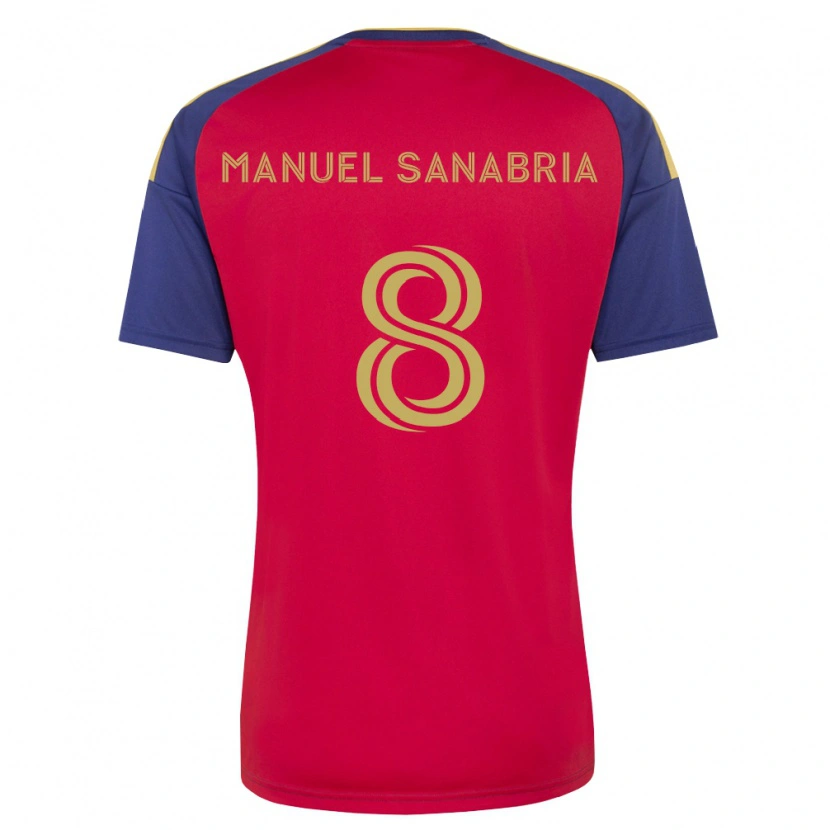 Danxen Kvinnor Juan Manuel Sanabria #8 Kungligt Blå Brun Röd Hemmatröja Matchtröjor 2026/27 Tröjor T-Tröja