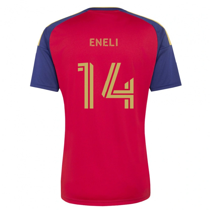 Danxen Kvinnor Emeka Eneli #14 Kungligt Blå Brun Röd Hemmatröja Matchtröjor 2026/27 Tröjor T-Tröja