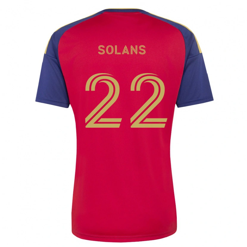 Danxen Kvinnor Sergi Solans #22 Kungligt Blå Brun Röd Hemmatröja Matchtröjor 2026/27 Tröjor T-Tröja