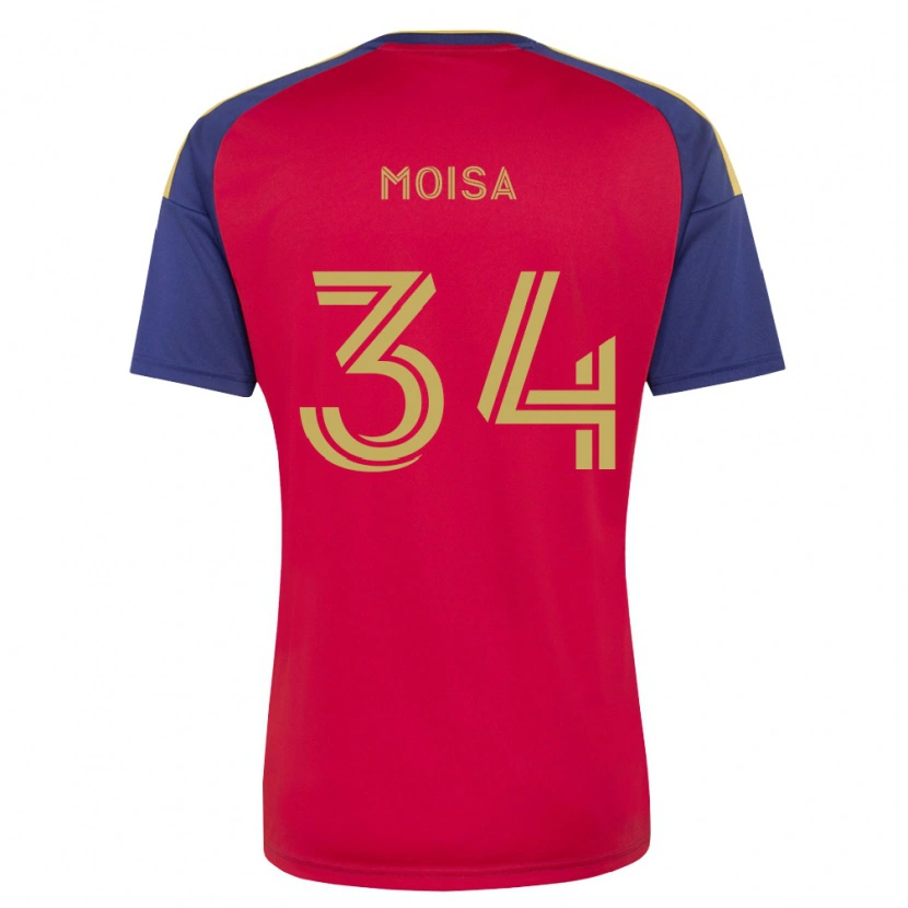 Danxen Kvinnor Luca Moisa #34 Kungligt Blå Brun Röd Hemmatröja Matchtröjor 2026/27 Tröjor T-Tröja