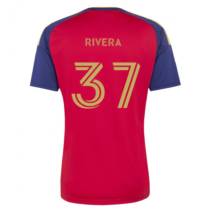 Danxen Kvinnor Luis Rivera #37 Kungligt Blå Brun Röd Hemmatröja Matchtröjor 2026/27 Tröjor T-Tröja