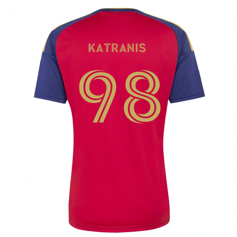 Danxen Kvinnor Alexandros Katranis #98 Kungligt Blå Brun Röd Hemmatröja Matchtröjor 2026/27 Tröjor T-Tröja