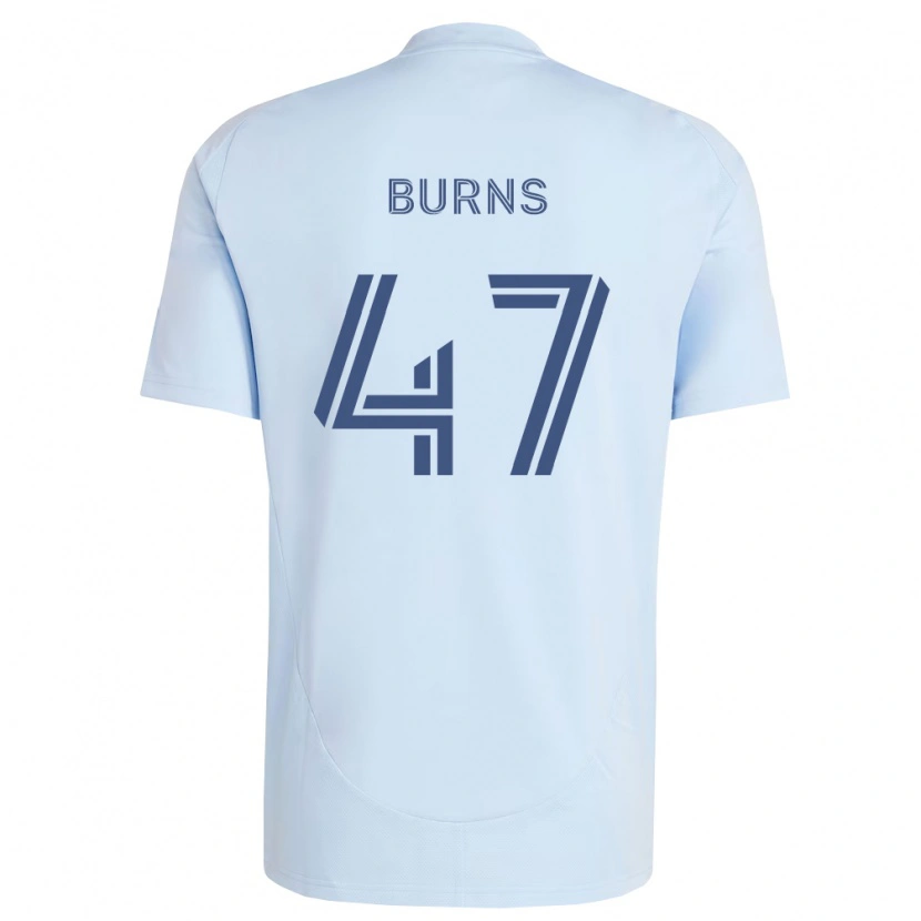 Danxen Kvinnor Trevor Burns #47 Ljusblå Ljusgrå Hemmatröja Matchtröjor 2026/27 Tröjor T-Tröja