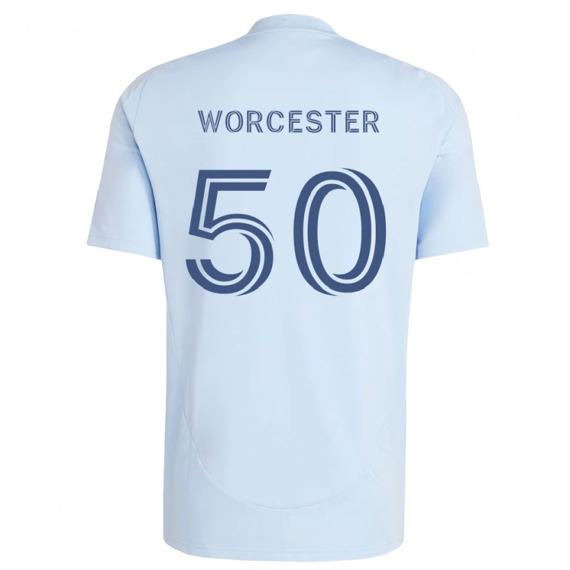 Danxen Kvinnor Sam Worcester #50 Ljusblå Ljusgrå Hemmatröja Matchtröjor 2026/27 Tröjor T-Tröja