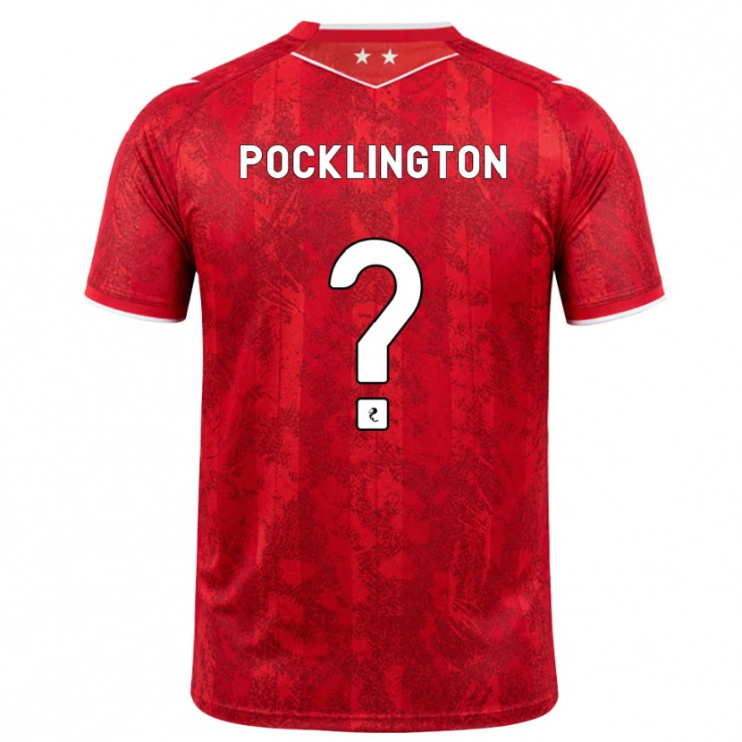 Danxen Kvinnor Max Pocklington #0 Röd Vit Hemmatröja Matchtröjor 2026/27 Tröjor T-Tröja