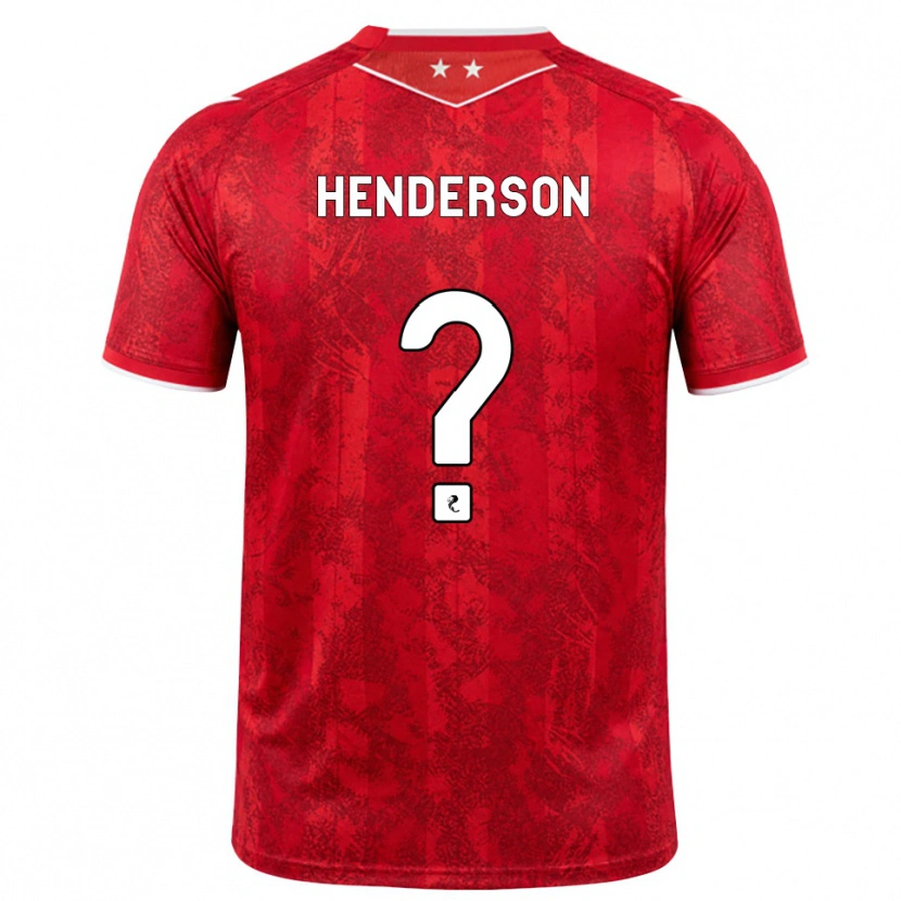 Danxen Kvinnor Jay Henderson #0 Röd Vit Hemmatröja Matchtröjor 2026/27 Tröjor T-Tröja