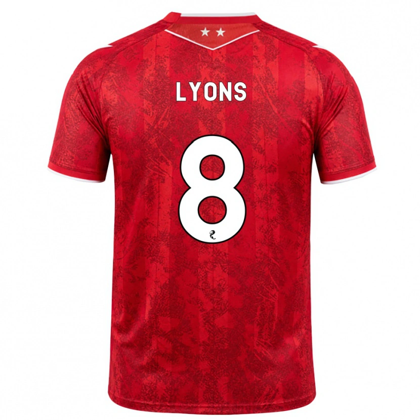 Danxen Kvinnor Brad Lyons #8 Röd Vit Hemmatröja Matchtröjor 2026/27 Tröjor T-Tröja